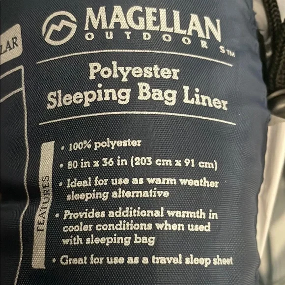 NWOT Magellan Outdoors Gray  Sleeping Bag Liner - Picture 2 of 3